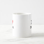 Mug J'aime le fromage (le lettrage noir) (Centre)