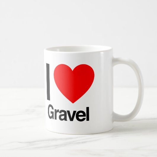 Mug J'aime le gravier (Droite)