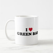 Mug J'aime le Green Bay le Wisconsin (Gauche)