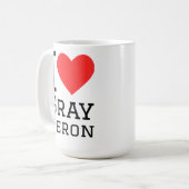 Mug J'aime le héron cendré (Devant gauche)