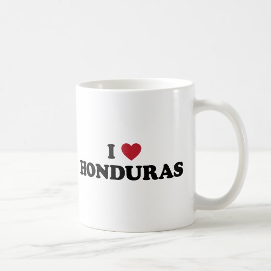 Mug J'aime le Honduras (Droite)
