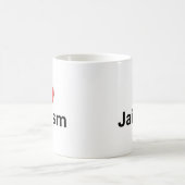 Mug J'aime le jaïnisme (de coeur) (Centre)