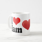 Mug J'aime le jambon (Devant gauche)