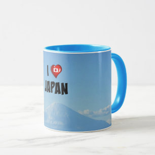Mug "J'aime le Japon," Mont Fuji
