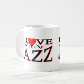 Mug J'aime le jazz (Devant gauche)