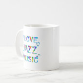 Mug J'aime le jazz (Devant gauche)