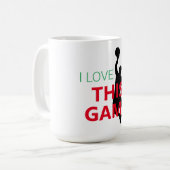 Mug J'Aime Le Jeu De Basketball (Devant gauche)