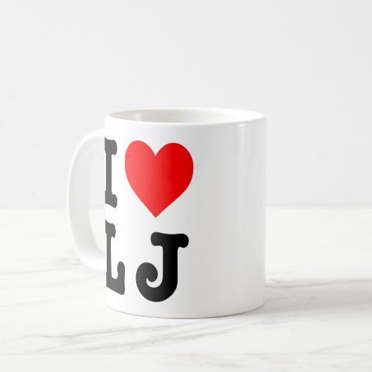 Mug "J'aime le JL" (Devant gauche)