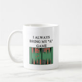 Mug j'aime le joueur de backgammon (Gauche)