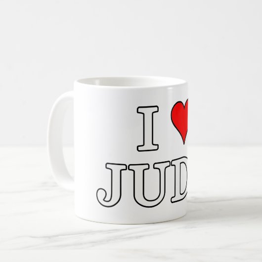 Mug J'aime le judo (Devant gauche)