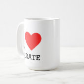 Mug J'aime le karaté (Devant gauche)