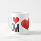 Mug J'aime le kilomètre (Devant gauche)