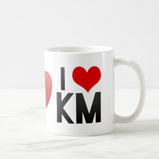 Mug J'aime le kilomètre (Droite)