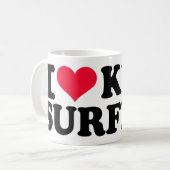 Mug J'aime le kitesurf (Devant gauche)