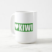 Mug J'aime le kiwi (Devant gauche)