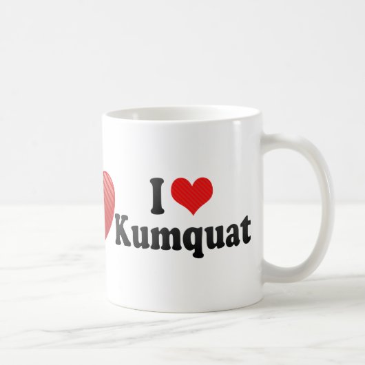 Mug J'aime le kumquat (Droite)