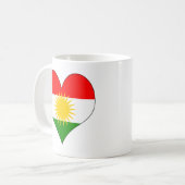 Mug J'aime le Kurdistan (Devant gauche)