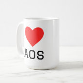 Mug J'aime le Laos (Devant gauche)
