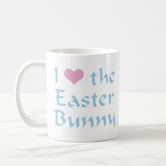 Mug J'aime le lapin de Pâques (Gauche)