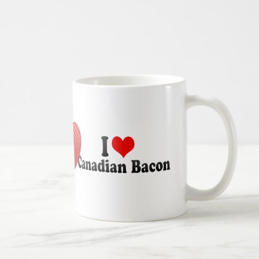 Mug J'aime le lard canadien (Droite)