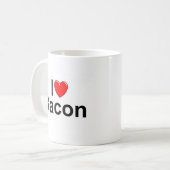 Mug J'aime le lard (de coeur) (Devant gauche)