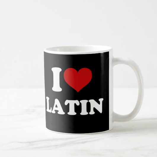 Mug J'aime le latin (Droite)