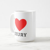 Mug J'aime le luxe (Devant gauche)