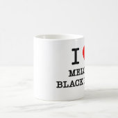 Mug J'aime le métal noir mélodique (Centre)
