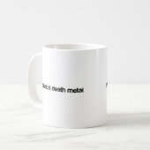 Mug J'aime le métal technique de la mort (Devant gauche)