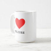 Mug J'aime le métalcore (Devant gauche)