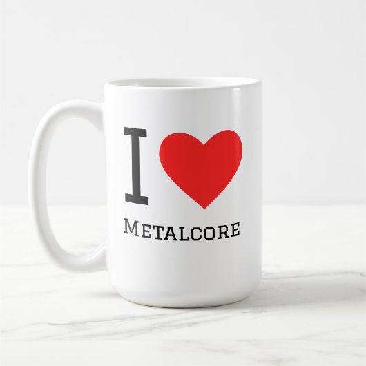 Mug J'aime le métalcore (Gauche)