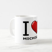 MUG J'AIME LE MICHIGAN (Devant gauche)