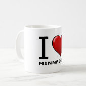 MUG J'AIME LE MINNESOTA (Devant gauche)