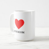 Mug J'aime le modernisme (Devant gauche)