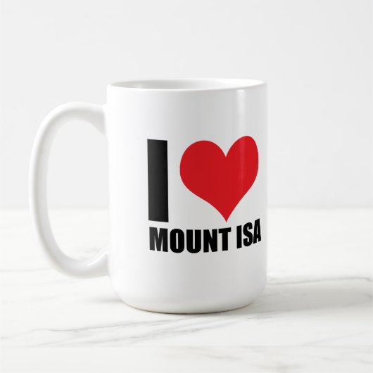 Mug J'aime le Mont Isa (Gauche)