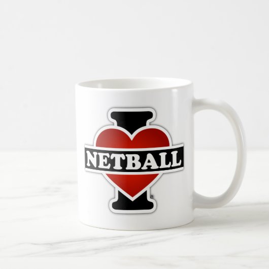 Mug J'aime le net-ball (Droite)