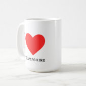 Mug J'aime le New Hampshire (Devant gauche)