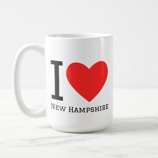 Mug J'aime le New Hampshire (Gauche)