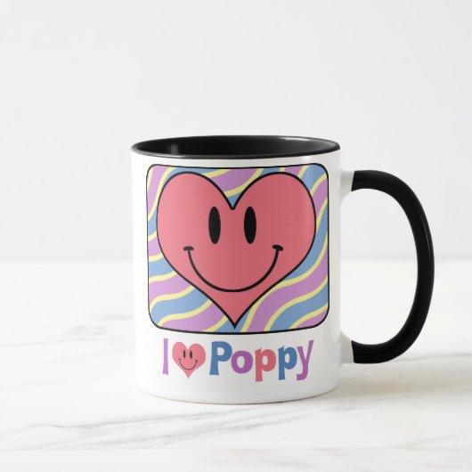 Mug J'aime le pavot (Droite)