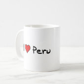 Mug J'aime le Pérou (Devant gauche)