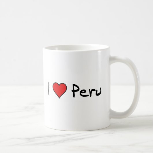 Mug J'aime le Pérou (Droite)