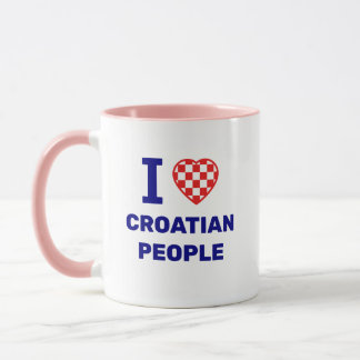Mug J'aime le peuple croate