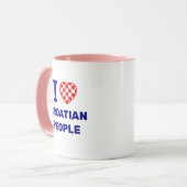 Mug J'aime le peuple croate (Devant gauche)