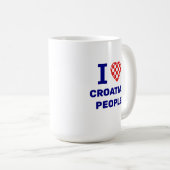 Mug J'aime le peuple croate (Devant droit)