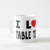 Mug J'aime le ping-pong (Devant gauche)