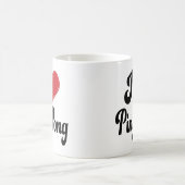 Mug J'aime le ping-pong (de coeur) (Centre)
