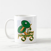 Mug J'aime le ping-pong que nous aimons le ping-pong (Gauche)