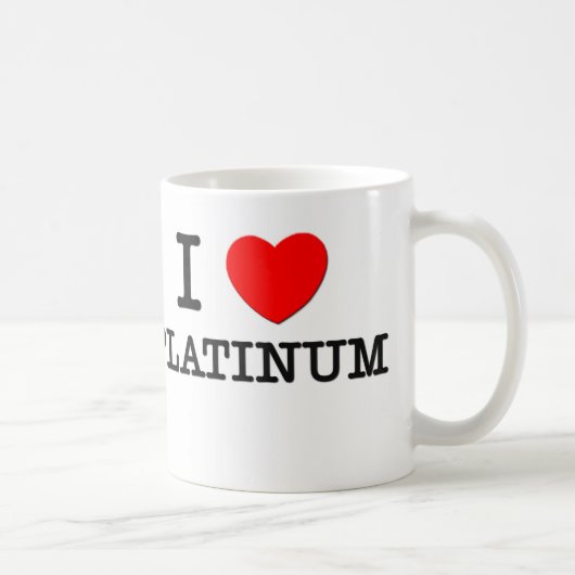 Mug J'aime le platine (Droite)