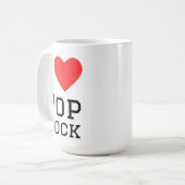 Mug J'aime le pop rock (Devant gauche)