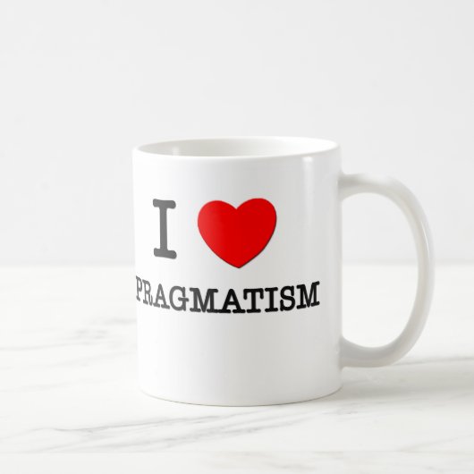 Mug J'aime le pragmatisme (Droite)